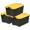 Iris® 94 Qt. Yellow, Plastic Storage Bins, , 3 Ct