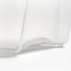 IRIS Stack & Pull Clear Plastic Storage Boxes with Gray Lid