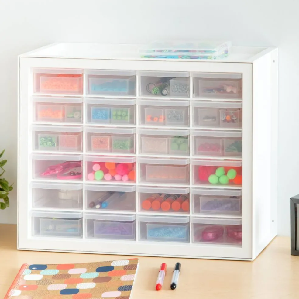 IRIS USA 24 Drawer Parts and Hardware Cabinet