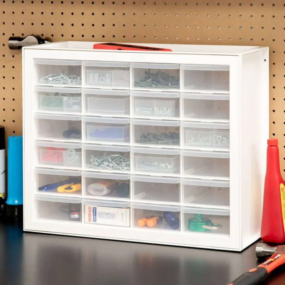 IRIS USA 24 Drawer Parts and Hardware Cabinet