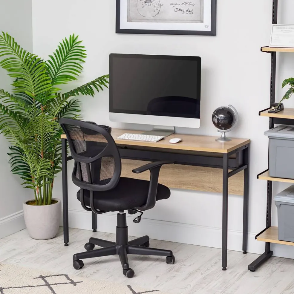 IRIS USA Office Computer Desk Table with Organizer and Cable Tray