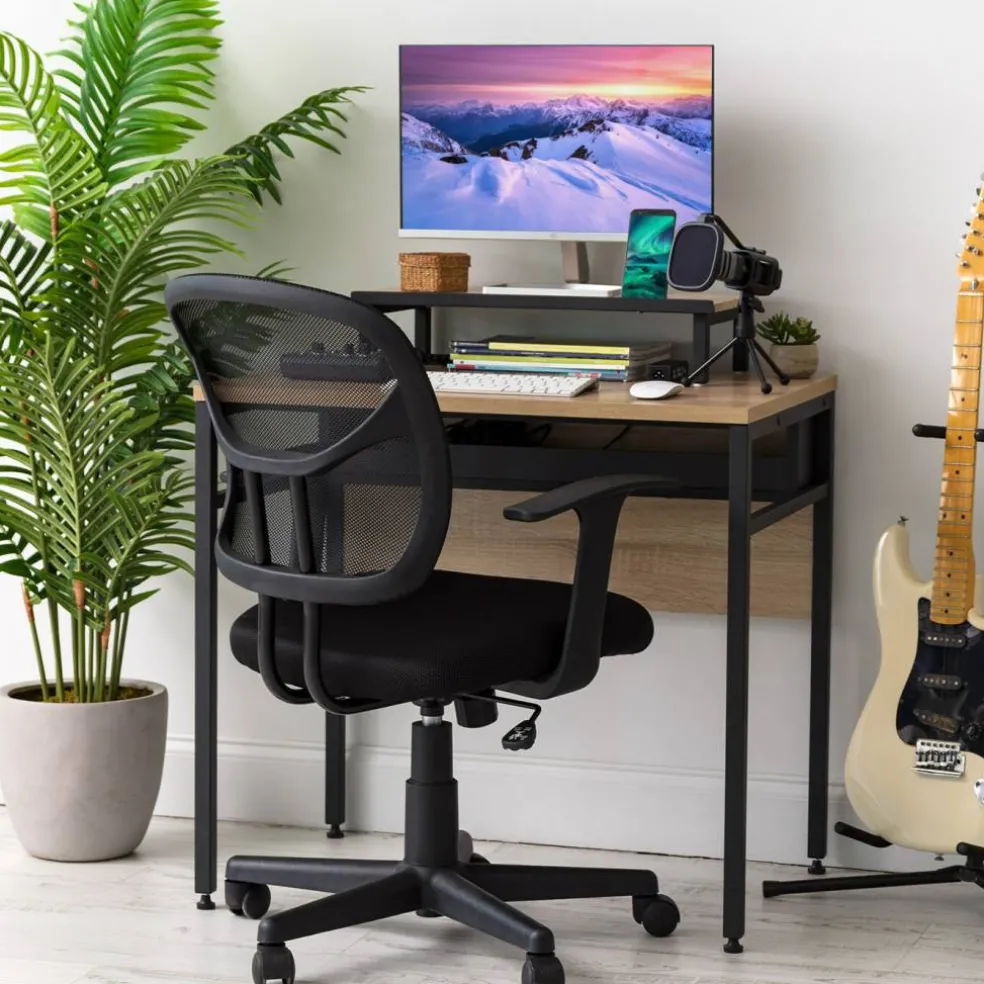 IRIS USA Office Computer Desk Table with Organizer and Cable Tray