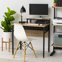 IRIS USA Office Computer Desk Table with Organizer and Cable Tray