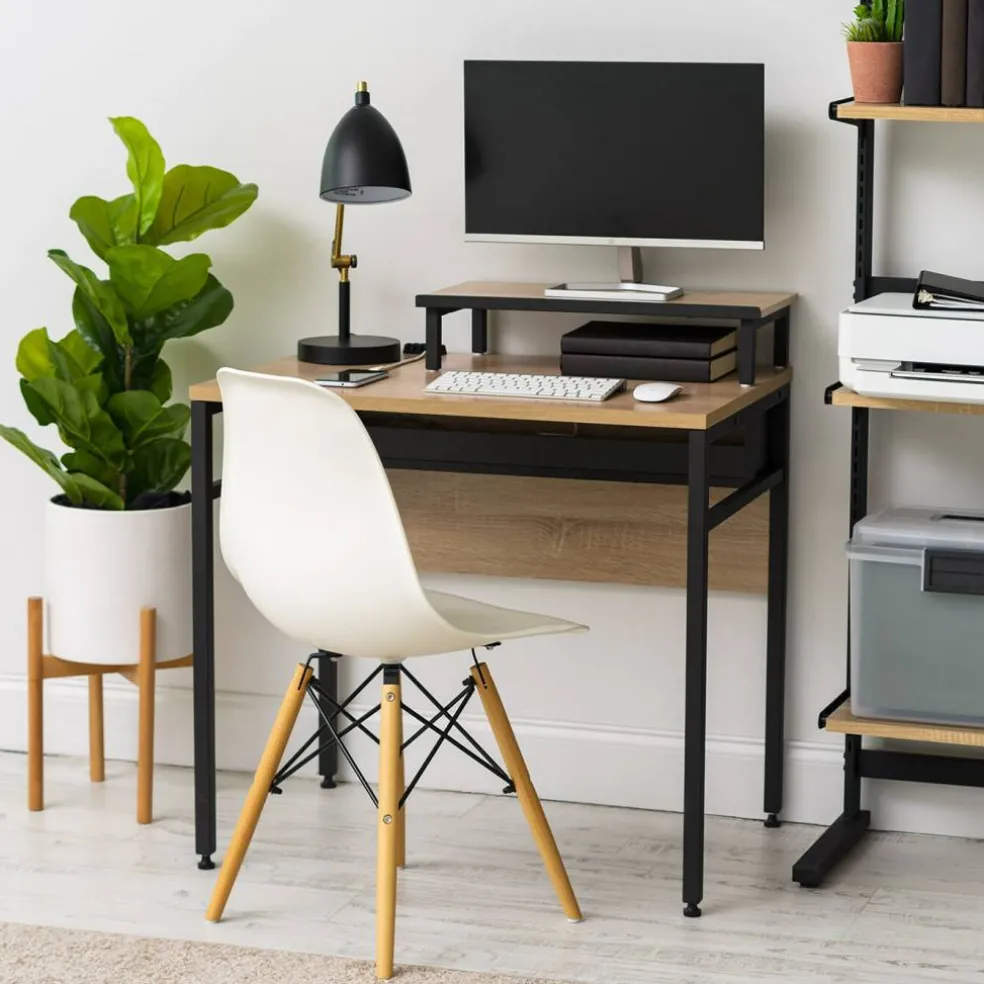 IRIS USA Office Computer Desk Table with Organizer and Cable Tray
