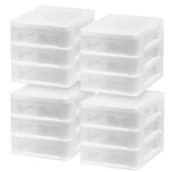 IRIS USA Plastic Desktop Drawers Organizer
