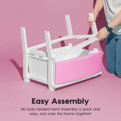 IRIS USA Plastic 4 Drawer Storage Cart, Organizer Unit for Bedroom, Closet, Kitchen, Bathroom, Laundry Room, Dorm