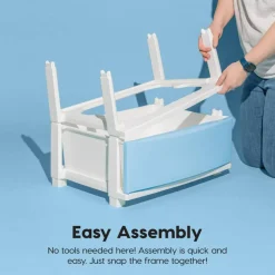 IRIS USA Plastic 4 Drawer Storage Cart, Organizer Unit for Bedroom, Closet, Kitchen, Bathroom, Laundry Room, Dorm