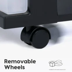 IRIS USA Plastic Rolling Storage Cart with Drawers
