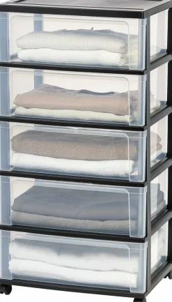 IRIS USA Plastic Storage Drawers Container Organizer for Clothes