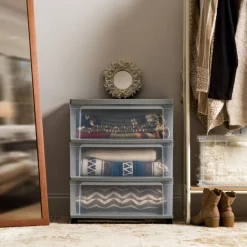 IRIS USA Plastic Storage Drawers Container Organizer for Clothes