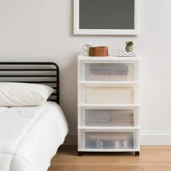 IRIS USA Plastic Storage Drawers Container Organizer for Clothes