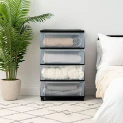 IRIS USA Plastic Storage Drawers Container Organizer for Clothes