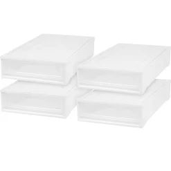 IRIS USA Plastic Under Bed Storage Containers