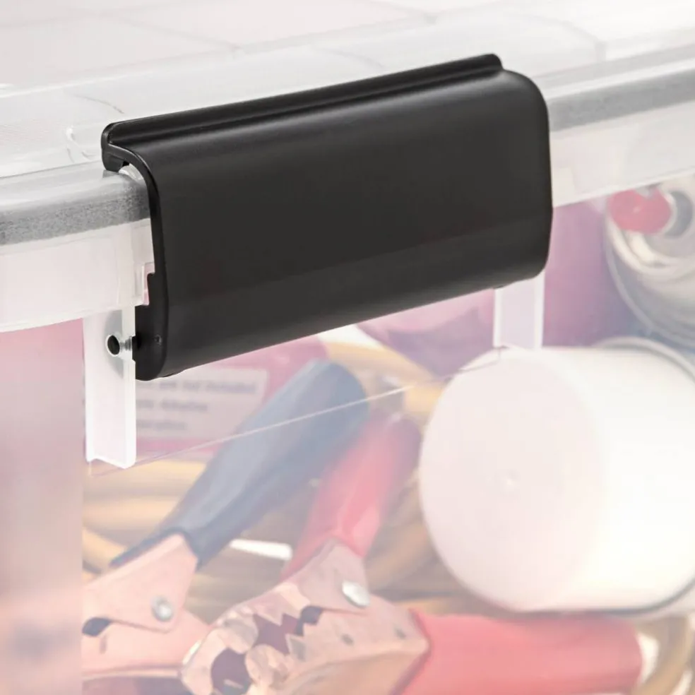 IRIS USA 19qt WEATHERPRO Airtight Plastic Storage Bin with Lid and Seal and Secure Latching Buckles