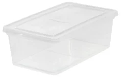 IRIS USA 6 Quart Clear Storage Box, Clear