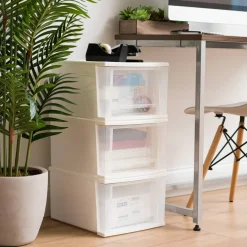 IRIS USA Stackable Plastic Storage Chest