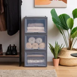IRIS USA Stackable Plastic Storage Chest