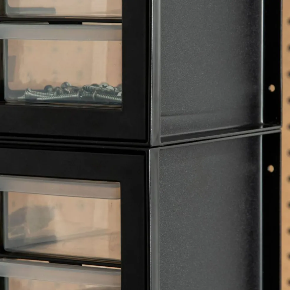 IRIS USA Stackable Storage Cabinet for Hardware Crafts, Small Parts Organizer Drawer, Compartment