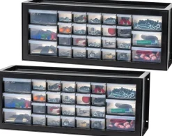 IRIS USA Stackable Storage Cabinet for Hardware Crafts, Small Parts Organizer Drawer, Compartment