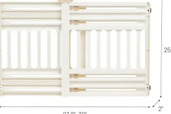 IRIS USA 24 to 39" Plastic Portable Expandable Pet Gate, Safety Gate
