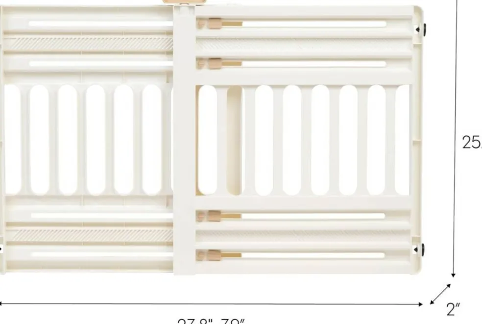 IRIS USA 24 to 39" Plastic Portable Expandable Pet Gate, Safety Gate