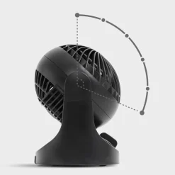 IRIS USA WOOZOO Fan, 3 Speed, 6 angles, 65° Adjustable Tilt