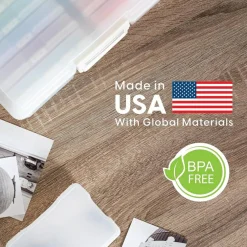 IRIS USA 4” x 6” Photo Storage Box with 16 Keeper Cases
