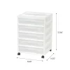IRIS White 5-Case Scrapbook Cart