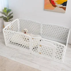 Iris® 6-White Panel Pet Playpen