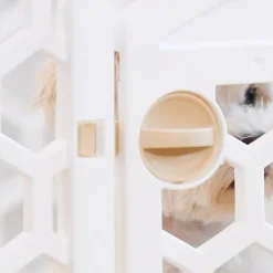 IrisĀ® 4-White Panel Pet Playpen