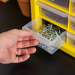 IRISĀ® Yellow & Black 44-Drawer Parts Cabinet