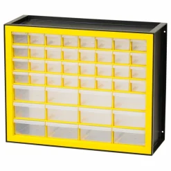 IRIS® Yellow & Black 44-Drawer Parts Cabinet