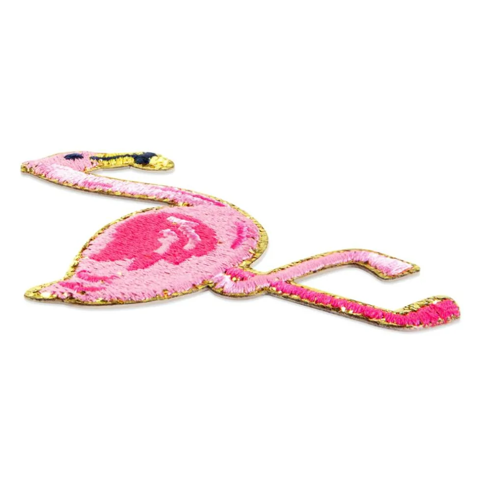 Iron-On & Adhesive Pink Flamingo Patch by Make Market®