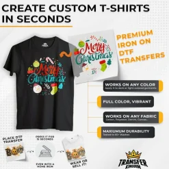 Iron on DTF Transfer Halloween Bundle 7 - 12 Best Seller T-shirt Designs Ready To Press