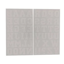 Iron-On White Flocked Athletic Letters by Make Market®