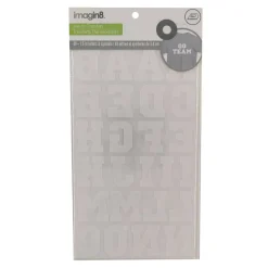Iron-On White Flocked Athletic Letters by Make Market®