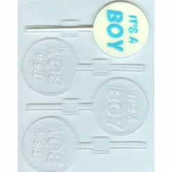 It’s a Boy Lollipop Chocolate Mold – Baby Shower Candy Mold for Favors & Treats
