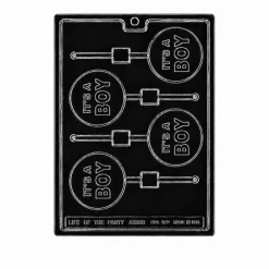 It’s a Boy Lollipop Chocolate Mold – Baby Shower Candy Mold for Favors & Treats
