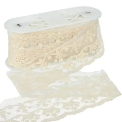 4.5" Ivory Embroidered Lace Trim by Celebrate It®