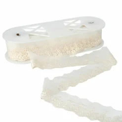 2.2" Ivory Embroidered Lace Trim by Celebrate It®
