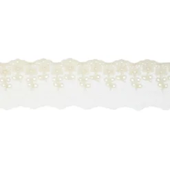 2.2" Ivory Embroidered Lace Trim by Celebrate It®
