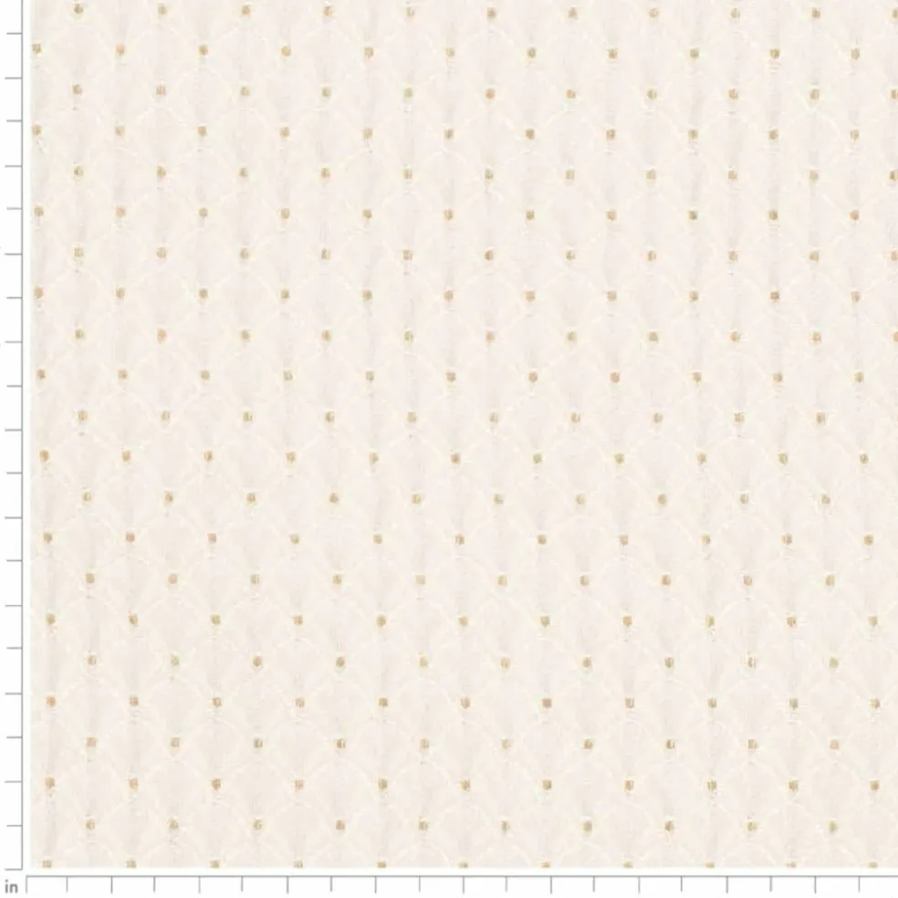 Ivory Fade Resistant Abstract Small Scale Woven Pattern Upholstery Fabric by The Yard - SKU: Jefferson Ivory