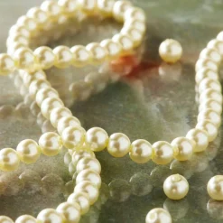 Ivory Pearl Glass Round Beads, 4mm by Bead Landing™
