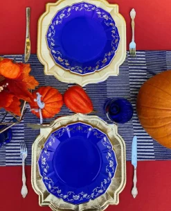 Iznik Floral Cobalt Dinner Plates