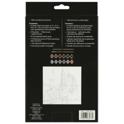 Jack-o'-Lantern, Black Cat & Ghost Paint-by-Number Gallery Mini Kit by Artist's Loft®