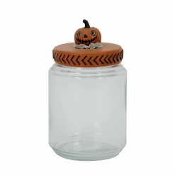 7" Jack-o'-Lantern Decorative Glass Jar by Ashland®
