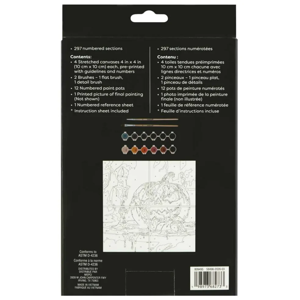 Jack-o'-Lantern Paint-by-Number Gallery Mini Kit by Artist's Loft®