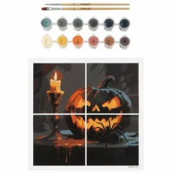 Jack-o'-Lantern Paint-by-Number Gallery Mini Kit by Artist's Loft®