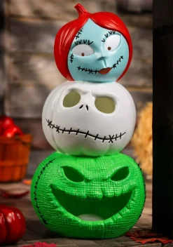Jack, Sally and Oogie Boogie Light Up Pumpkin Decoration