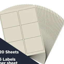 JAM Paper Adhesive Shipping Labels, 3.33